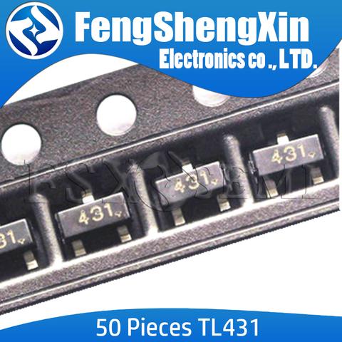 50pcs/lot New TL431 SOT TL431A SOT-23 431 SOT SMD new voltage regulator IC ► Photo 1/1