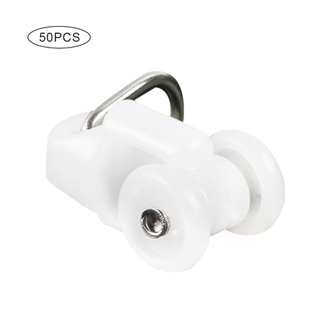 50PCS Curtain Rolle Curtain Rail Accessories Mute Hook Track Pulley Ball Hook Roller Curtain Rail Roller ► Photo 1/6