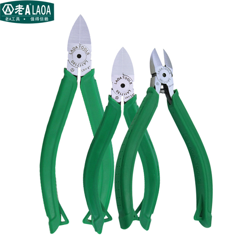 LAOA Plastic Nippers Pliers Soft Handle Diagonal Pliers Electrical Wire Cutting Side Snips Flush Plier ► Photo 1/6