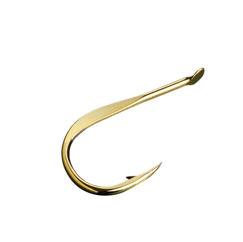 DYGYGYFZ 15Pcs Gold Fish Hooks Barbed Puncture Strong Hooks Fishing Gear Fish Hook ► Photo 1/6