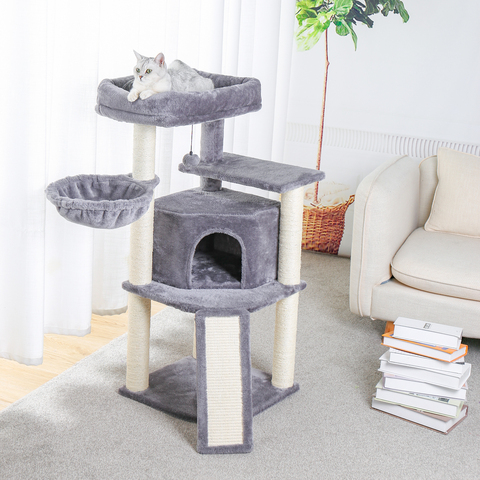 Pet Cat Tree Tower Condos House Scratcher Scratching Posts for Cat Climbing Tree Toy Activity Protecting Furniture Pet Cat House ► Photo 1/6