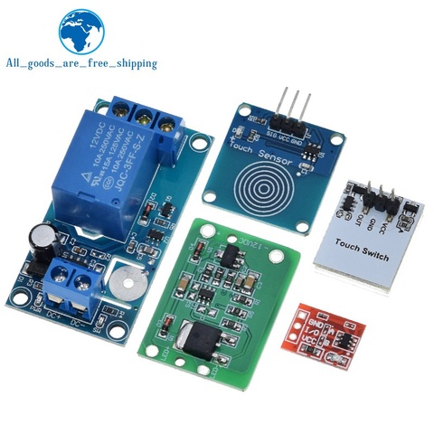 TTP223 12V 1-Channel Touch Relay Module Capacitive Touch Key Switch Sensor Self-Locking/No-Locking HTTM Touch Button For Arduino ► Photo 1/6