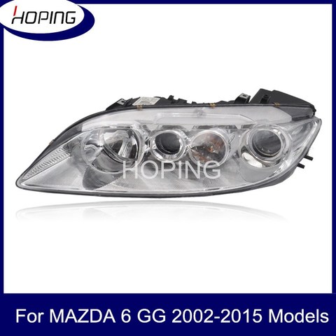 Hoping 1PCS Headlamp Light Assy  Halogen For Mazda 6 GG For Atenza GG 2002 2003 2004 2005 2006 2007-2015 Front Bumper Headlamp ► Photo 1/6