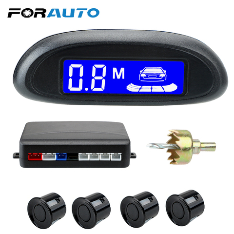 Car Reversing Radar Buzzer Detector System with 4 Sensor Car Automatic Parktronic LCD Cars Parking Sensor Parking Sensor System ► Photo 1/6