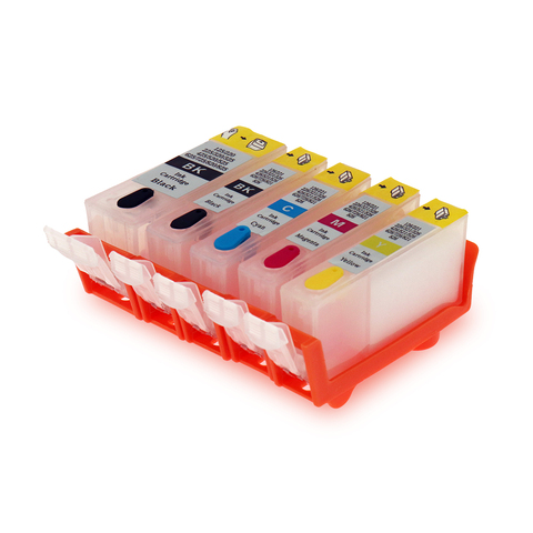 PGI-425 CLI-426 Refillable Ink Cartridge for Canon PIXMA MG8140 MG6140 MG5140 MG5240 IP4840 IX6540 MX884 With ARC Chips 5 Color ► Photo 1/6