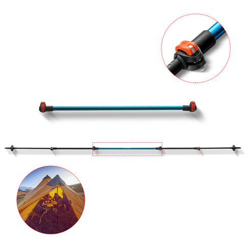 Lightweight Outdoor Tent Poles Extention Rod Tarp Pole Rod Tent Aluminium Poles Tents Camping Poles Tent Replacement Accessories ► Photo 1/6