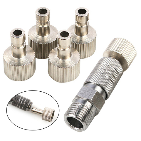 1Set Durable Quick Release Coupler Airbrush Air Hose Quick Release Coupler + 4 Extra Airbrush Adaptors 1/8 BSP ► Photo 1/6