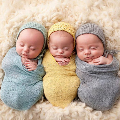 Baby Blanket Wraps Photography Props Solid Color Blanket Newborn Photo Wraps Cloth Accessories Photo Shooting Baby Wraps Blanket ► Photo 1/6