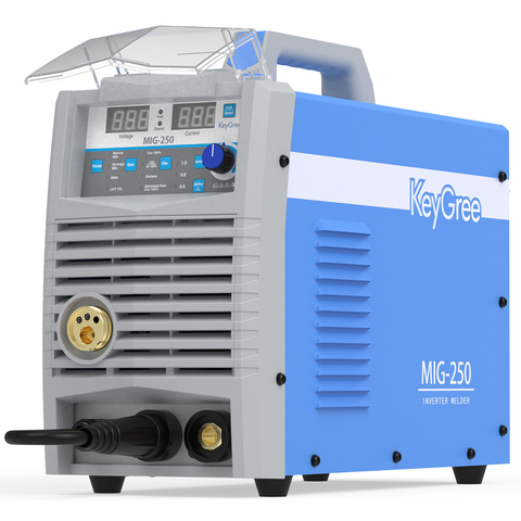 KeyGree 250amp portable Synergic CO2 MIG welder 3in1 Stick/MIG/Left TIG welding machine gas/gasless mig welders ► Photo 1/5