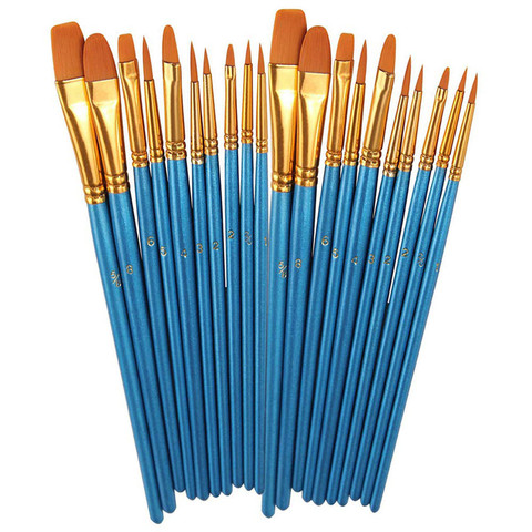 Paint Brushes Set, 20 Pcs Paint Brushes for Acrylic Painting, Oil