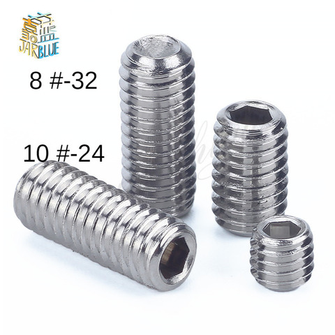 50Pcs DIN916 M2 M2.5 M3 M4 304 Stainless Steel Metric Thread Surfboard Fin Screws Inner Hex Cup Point Socket Set Screw  ► Photo 1/1