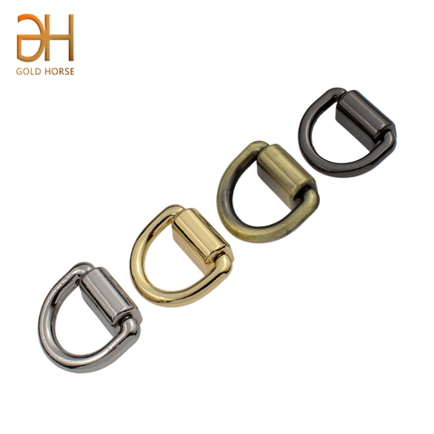 4Pcs O D Ring Bag Side Clip Buckles Screw Handbag Chain Handles Connector Bag Strap Belt Hanger DIY Hardware Accessories ► Photo 1/6