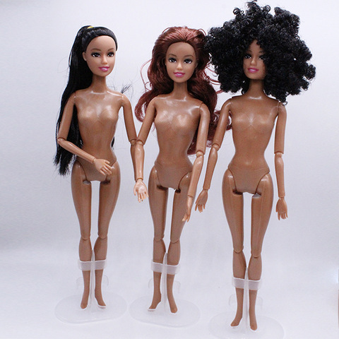 30cm Black Doll with Brown Skin 11 Ball Jointed Doll BJD Doll 1/6 Girl Toys for Kids Not Include Clothes ► Photo 1/6