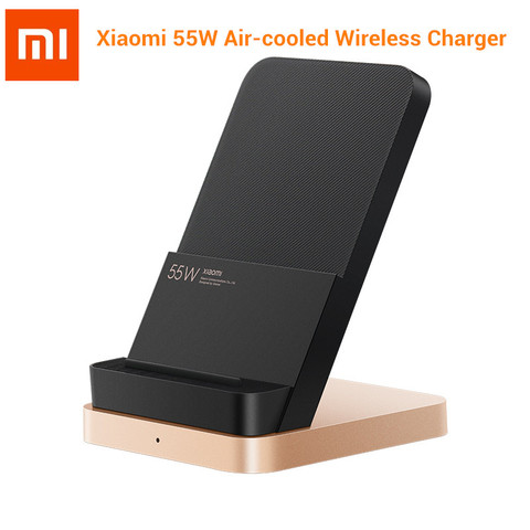 Original Xiaomi Vertical Air-cooled Wireless Charger 55W Max Fast Charging Qi Stand for xiaomi 10 Mi 9 For iphone ► Photo 1/6