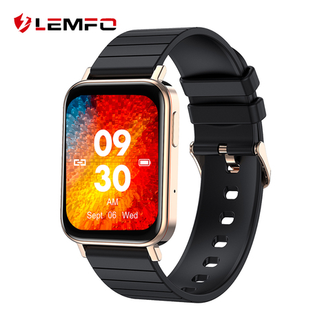 Buy Online Lemfo Smart Watch 1 65 Inch Hd Display Bluetooth Call Heart Rate Monitoring Smartwatch Men Multi Language For Android Ios Alitools