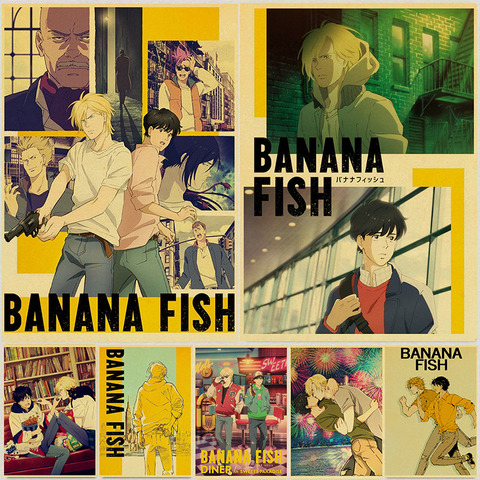 Japanese Anime Banana fish Retro Posters Art Movie Painting Kraft Paper  Prints Home Room Decor Wall Stickers - Price history & Review | AliExpress  Seller - The LD Posters Store 