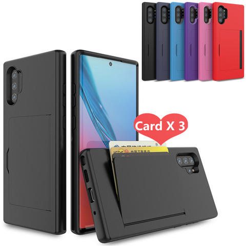 Candy Color Case For Samsung Galaxy Note 10+ A10E A20 A30 S10 5G Plus S10E Case Flip Card Slots Cover For Samsung Note 10 Plus ► Photo 1/6