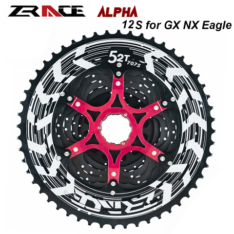 ZRACE Alpha 12s Lightweight Bicycle Cassette 12 Speed MTB bike freewheel 11-50T 52T for M9100 / XX1 X01 GX NX Eagle Flywheel ► Photo 1/6