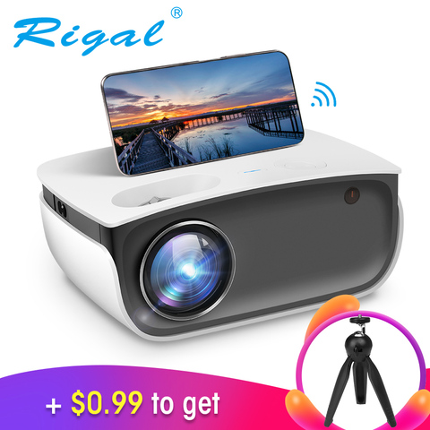 Rigal RD850 Mini Projector Native 720P WiFi Proyector Android IOS Smartphone for 1080P Video HD LED Projetor Home Theater Beamer - Price history & | AliExpress Seller - Rigal Store | Alitools.io