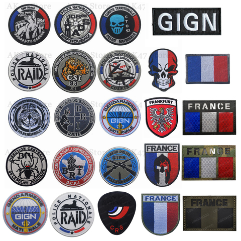 IR patch GlGN Gendarmerie Nationale French Police Special Forces Patch FRANKREICH France SWAT GIPN RAID POLIZEI BRI Patch badge ► Photo 1/6