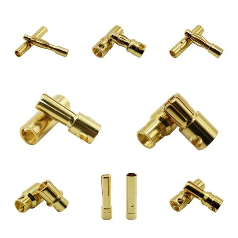 10PCS  Banana Plug 2.0mm  3.5mm 4.0mm 5.0mm  6.0mm 8.0mm Bullet Female Male Connector  Brass Plated Copper RC Parts ► Photo 1/6