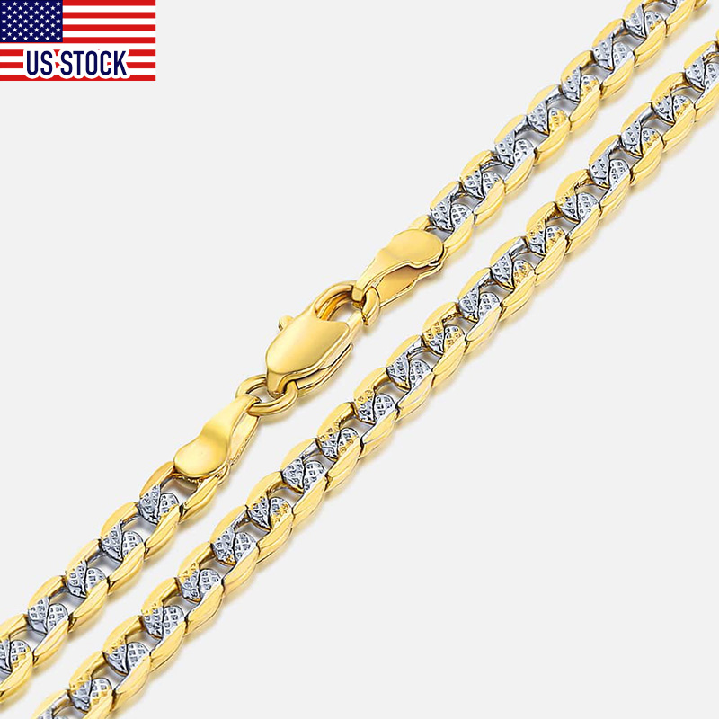 Buy Online Davieslee Necklace For Men Women Curb Chain Cuban Link Mens Womens Necklace Chains Wholesale Jewelry 4mm 45cm 50cm 55cm Dlgn64 Alitools