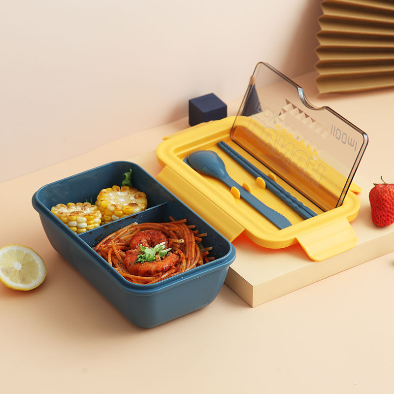 Microwavable 2 Layer Lunch Box with Compartments Leakproof Bento Box  Insulated