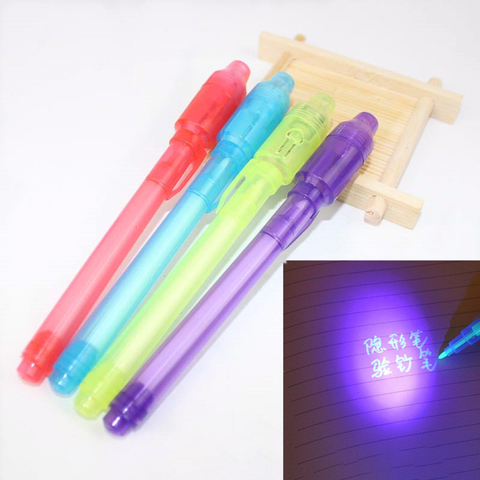 Magic Highlighter Pen H24 Invisible UV Flashlight Pen LED Mark Light Ink Pen Stationery School Office Supplies Kids Drawing Toys ► Photo 1/4