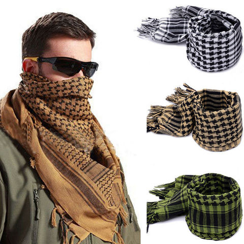 Outdoor Women Men Scarves Lightweight Square Shawl Military Arab Tactical Desert Army Shemagh KeffIyeh Arafat Scarf ► Photo 1/3