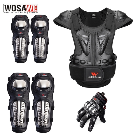 WOSAWE Motorcycle Armor Jacket Moto Racing Gear Elastic Armor Vest