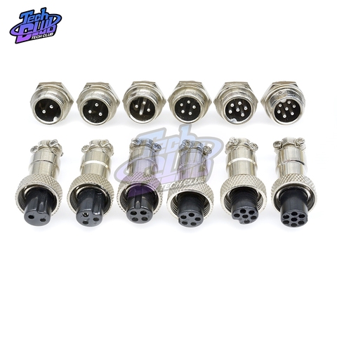 GX12 Butt type Aviation Plugs Sockets 2/3/4/5/6/7 Pin RS765 12MM Aero Plug Socket Aerial Plugs Sockets Aviation Connector ► Photo 1/6