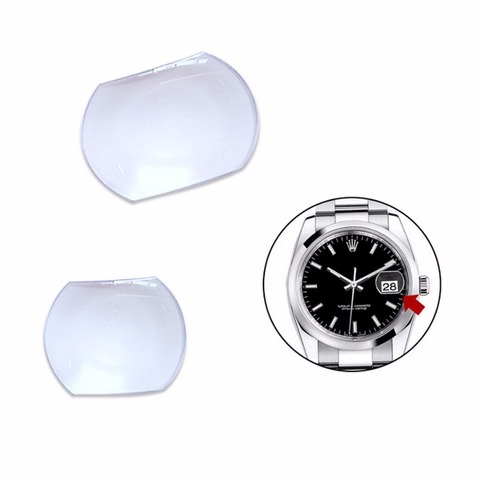 Shellhard  1pc Sapphire Bubble Magnifier Lens  Suitable For Date Window Watch Crystal Glass 2 Sizes Watch Crystal Magnifier ► Photo 1/6