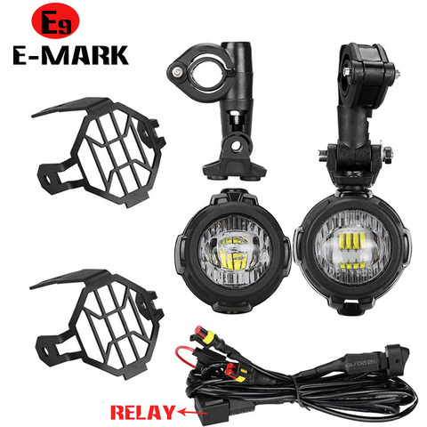 E9 Mark Motorcycle LED Fog Lights For BMW R1250GS ADV F800GS R 1250 GS LC Yamaha MT07 MT09 Auxiliary Light Assemblie ► Photo 1/6