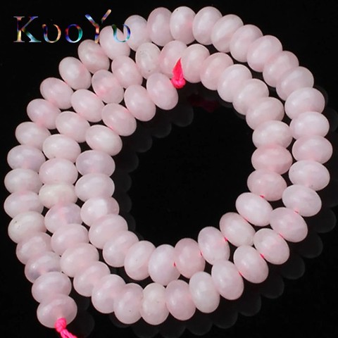 Natural Stone Beads Pink Quartz Crystal Round Rondelle Loose Spacer Beads For Jewelry Making 4/6/8mm DIY Bracelets Accessories ► Photo 1/5