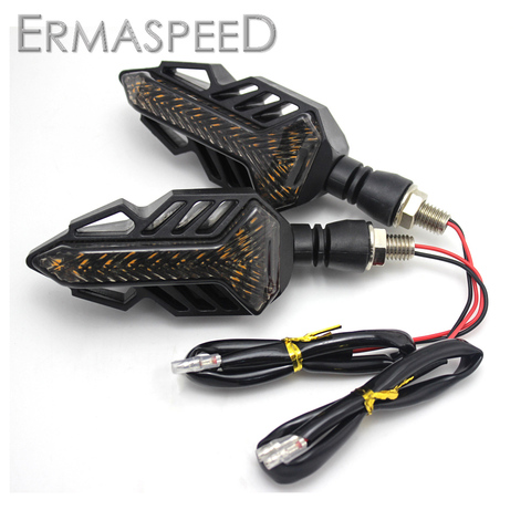 Amber Motorcycle Blinker LED Sequential Pair Smoked Motocross Indicator Flasher Turn Signal Light for KTM duke 125 390 exc 300 ► Photo 1/6