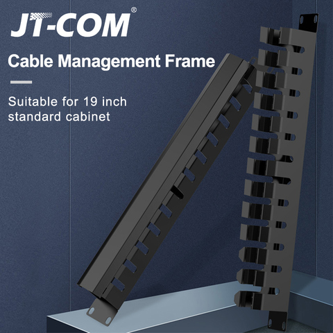 19-inch Cabinet 12 Stalls 1U Network Rack Cable Management 12Slot Metal  network distribution frame Wire Organizer ► Photo 1/6