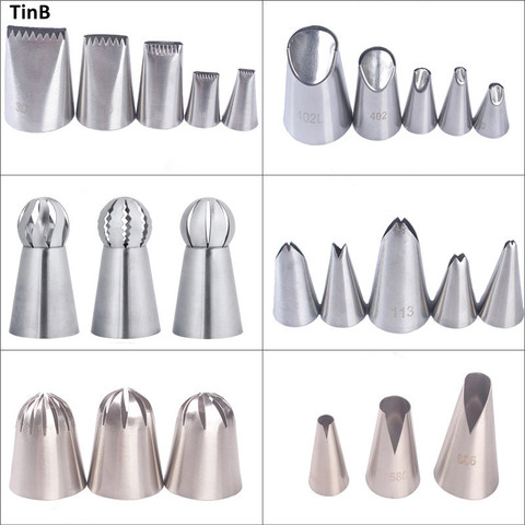 Russian Pastry Nozzles For Cream Icing Piping Nozzles Cake Decoration Tips Cake Nozzle Tips Confectionery Baking Tools For Cakes ► Photo 1/6