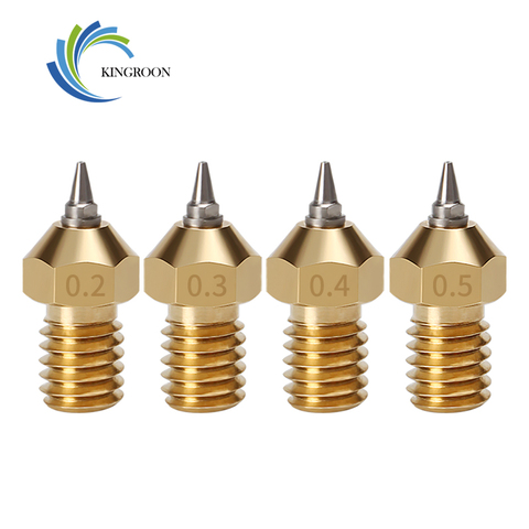 3D Printer Parts M6 V5 V6 Nozzle for E3D 0.2/0.3/0.4/0.5mm Removable Stainless Steel Tips For E3D V6 Hotend Nozzle 1.75mm ► Photo 1/6