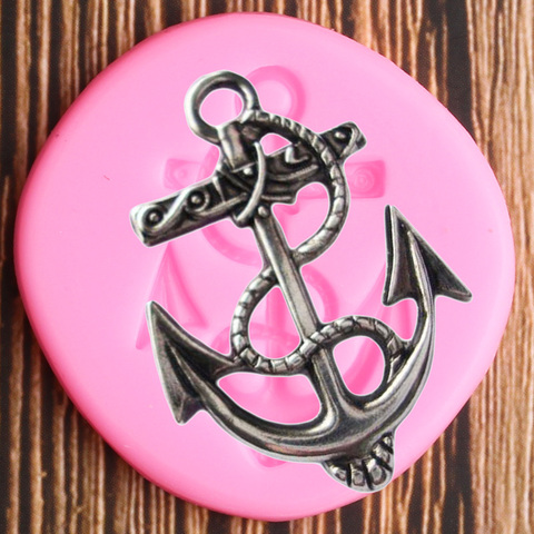 Anchor Silicone Mold Fondant Cake Decorating Tools Polymer Clay Candy Chocolate Gumpaste Molds Kitchen Baking Moulds ► Photo 1/6