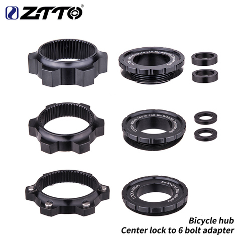 ZTTO Bicycle Hub Center Lock Adapter to 6 Bolt Disc Brake Boost Hub Spacer 15x100 to 15 x 110 Front Rear Washer 12x148 Thru Axle ► Photo 1/6