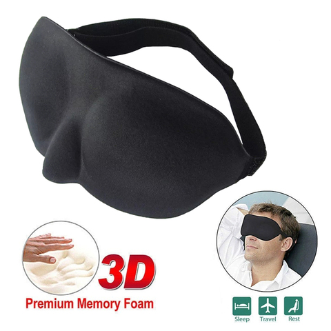 3D Sleeping eye mask  Aid Eye Mask Cover Patch Paded Soft Sleeping Mask Blindfold Eye Relax Massager Beauty Tools ► Photo 1/5