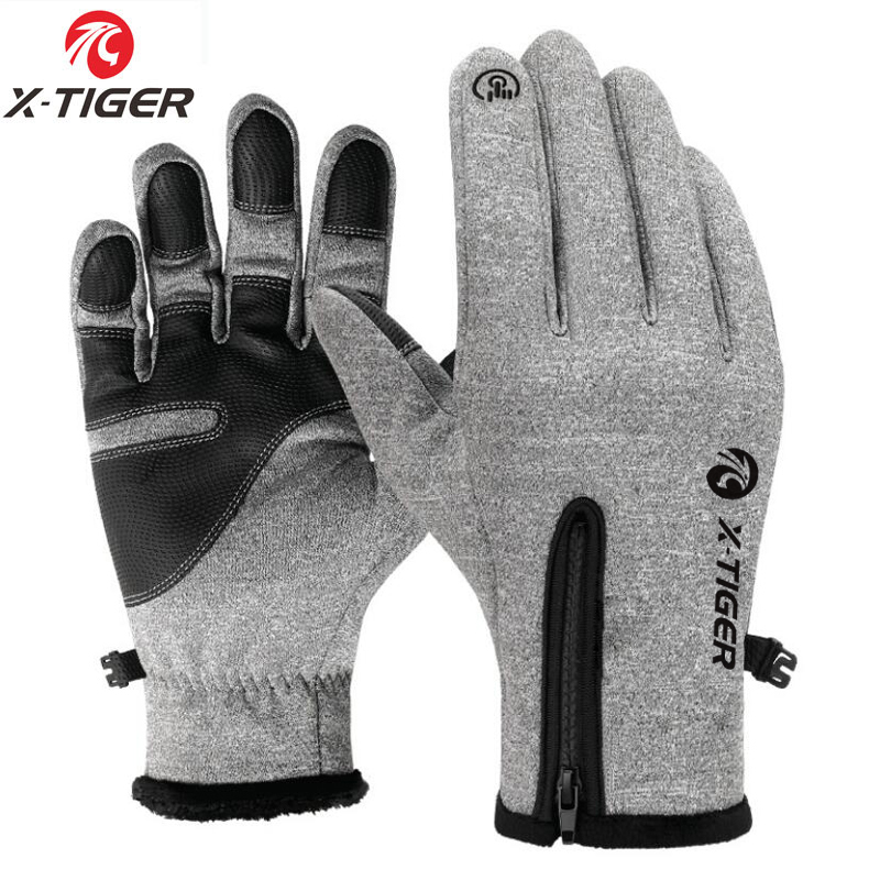 Mens Winter Thermal Warm Fleece Gloves Cycling Ski Snowboard Gloves Waterproof 