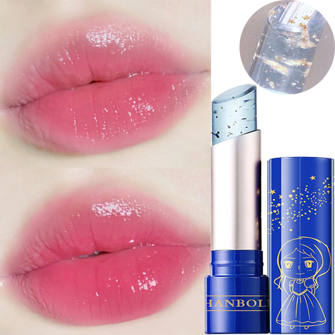 Change Lipstick Gold Foil Shinny Lip Balm Long Lasting Moisturizing Temperature Change Lipstick Base Cream Lipstick Lip Make Up ► Photo 1/6