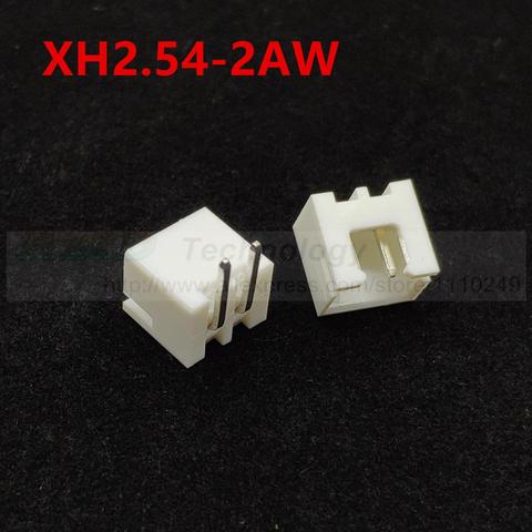 50pcs/lot XH2.54-2AW XH2.54 male connector right angle PIN header 2.54 mm 2pin free shipping ► Photo 1/1