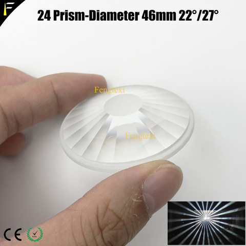 Diameter 46mm 200W230W Beam Light 16/24 Prism with 22 27 Degree Prism Beam Light General Big Angle Prism Spare Parts ► Photo 1/6