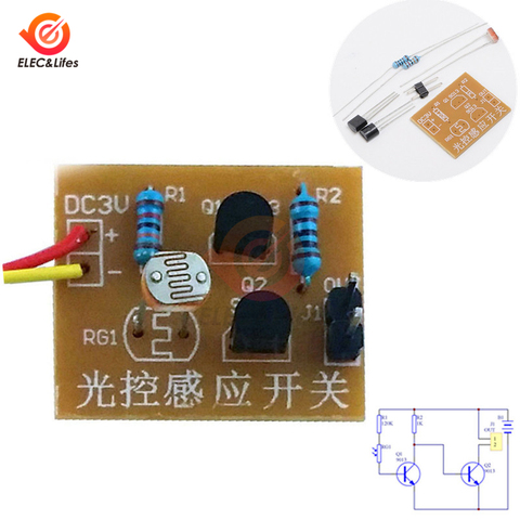 Light Control Sensor Switch Photoswitch DIY Kit Photosensitive Sensor Switch Module DIY Electronic Training IC Kit ► Photo 1/6