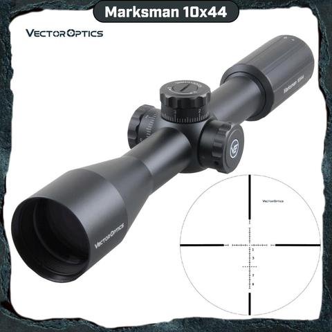 Vector Optics Marksman 10x44 Riflescope Hunting Rifle Scope Tactical Turret Lock 1/10 MIL Fits Real Firearms .308win & Airgun ► Photo 1/6