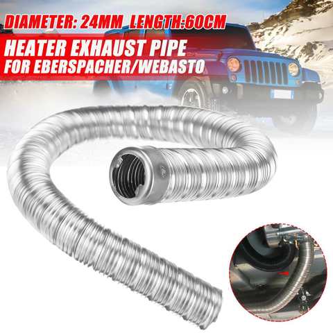 24mm Dual-layer 60cm Car Heater Exhaust Pipe Air Diesel Parking Heater Exhaust Hose Line Stainless Steel For Webasto ► Photo 1/6