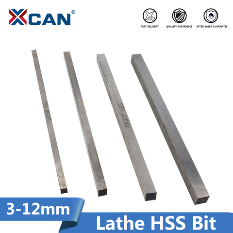 XCAN 200mm Long CNC Lathe HSS Bit 1pc 3/4/5/6/8/10/12mm CNC Turning Milling Tools ► Photo 1/5