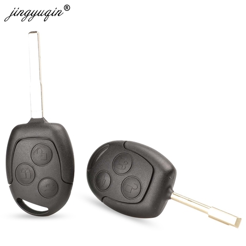 jingyuqin 10pcs/lot 3 Buttons Remote Key Fob Shell For Ford Mondeo Fiesta Focus Ka Transit Uncut Key Case ► Photo 1/5